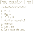 my caution line